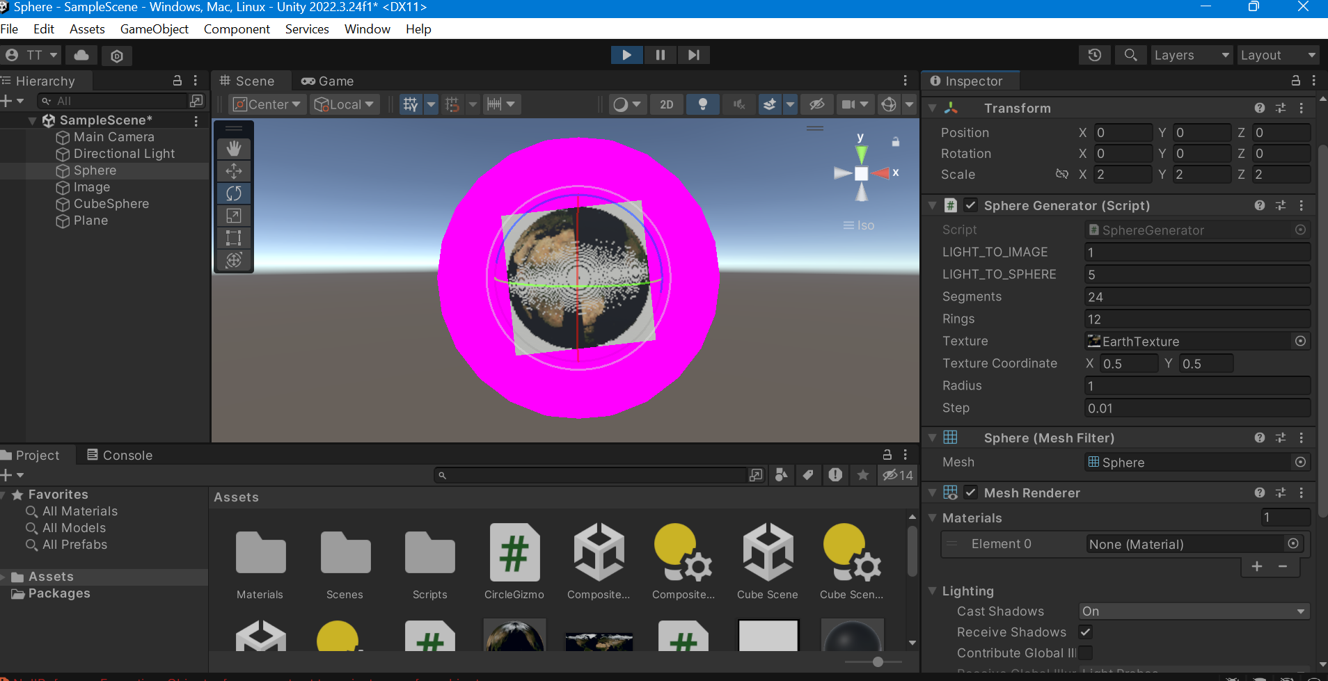 Unity screenshot